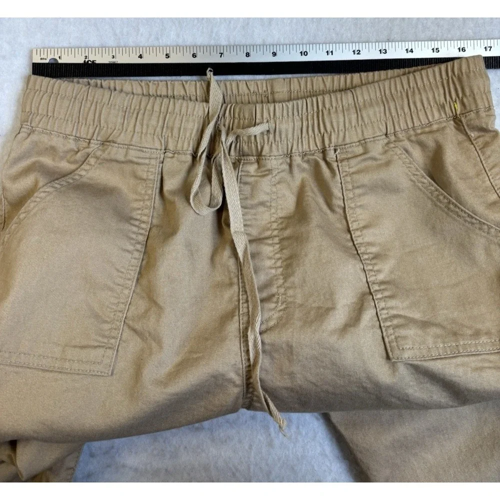 V.I.P. Juniors 17 Tan Twill Cargo Joggers‎ Athleisure Active Urban Streetwear